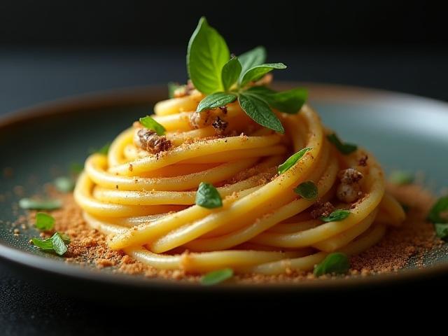 美しく盛り付けられた昆虫食の創作料理